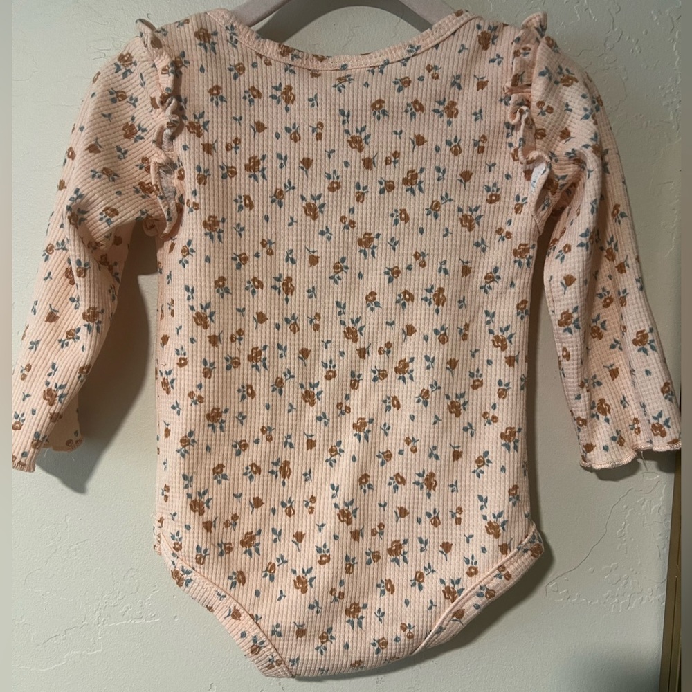 Nicole Miller 2 piece set long sleeve pink floral shirt corduroy dress 
Size 12m - Picture 7 of 10